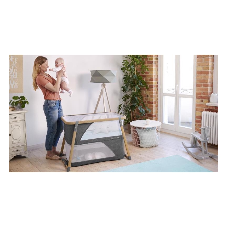 KINDERKRAFT - Putni krevetić 4u1 SOFI, siva
