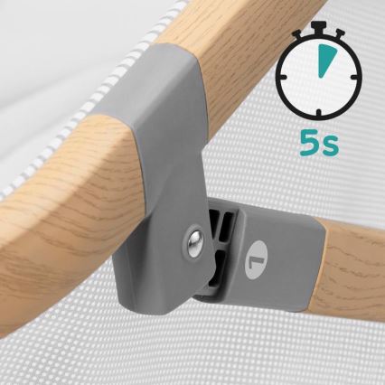 KINDERKRAFT - Putni krevetić 4u1 SOFI, siva