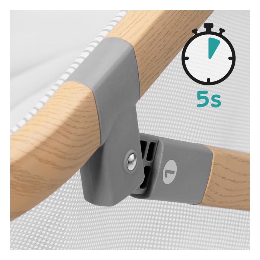 KINDERKRAFT - Putni krevetić 4u1 SOFI, siva