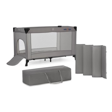 KINDERKRAFT - Putni krevetić Baby Tiger VIKI, siva