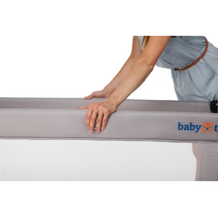 KINDERKRAFT - Putni krevetić Baby Tiger VIKI, siva