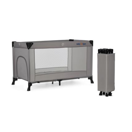 KINDERKRAFT - Putni krevetić Baby Tiger VIKI, siva