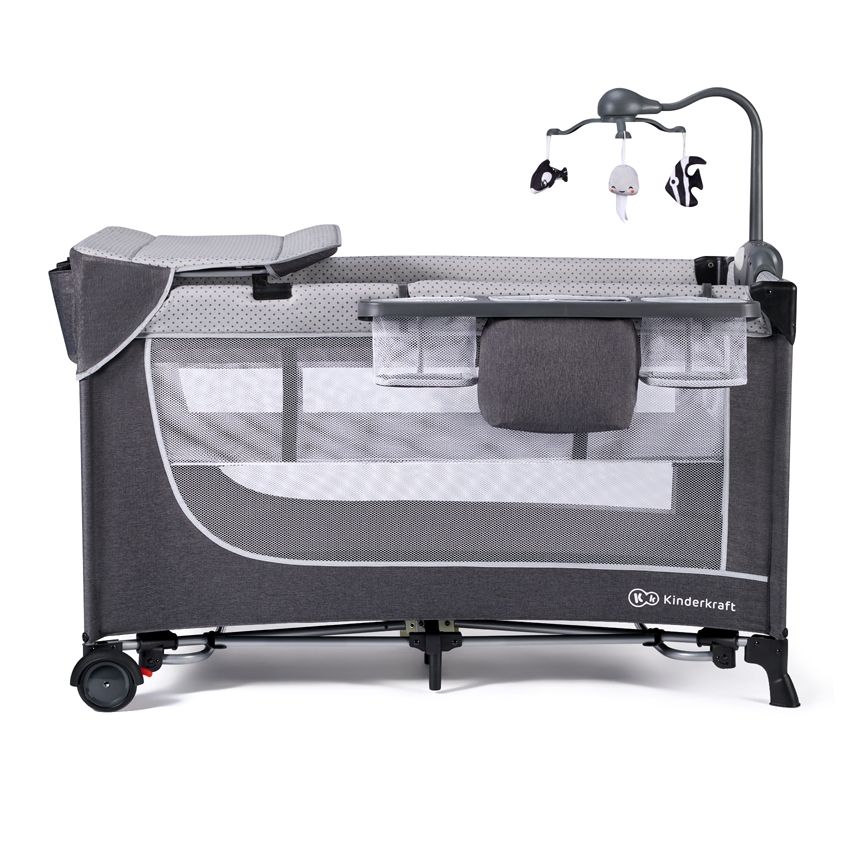 KINDERKRAFT - Putni krevetić LEODY siva