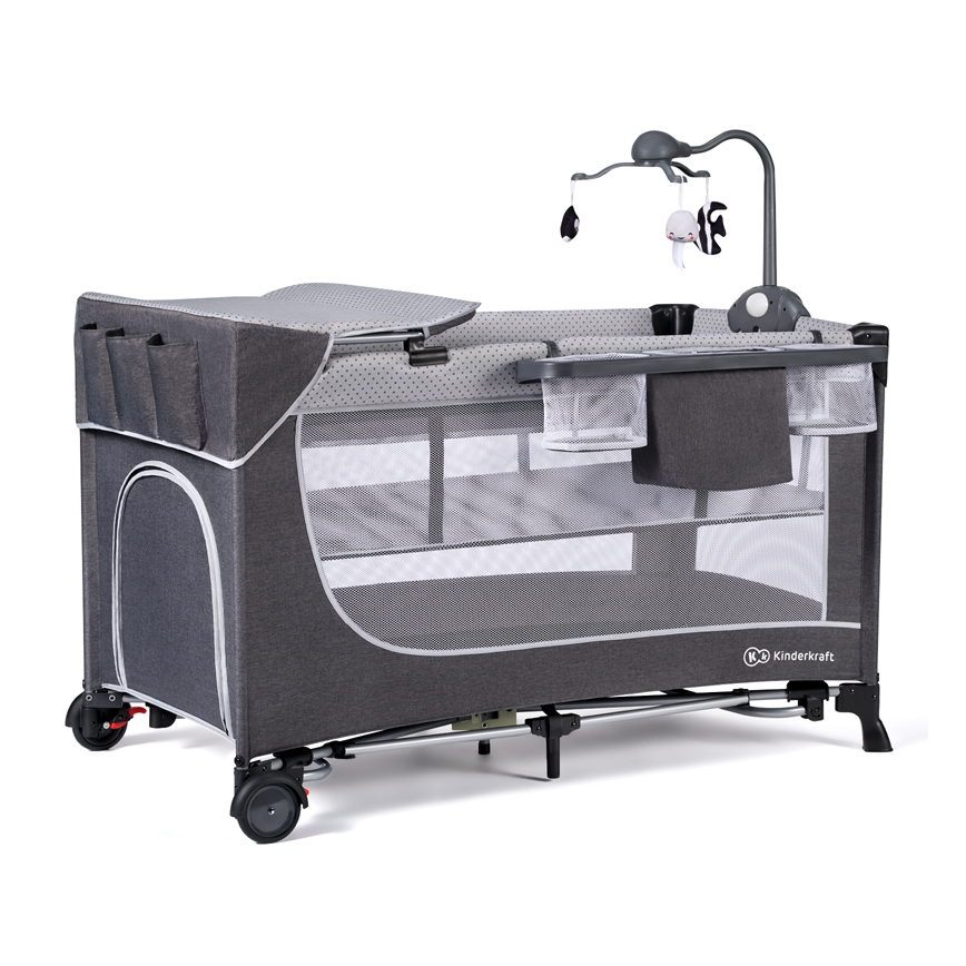 KINDERKRAFT - Putni krevetić LEODY siva