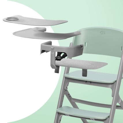 KINDERKRAFT SELECT - Dečija stolica za hranjenje 3u1 LIVY Premium maslinasto zelena