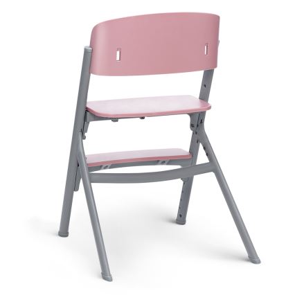 KINDERKRAFT SELECT - Dečija stolica za hranjenje 3u1 LIVY Premium Aster roze + ležaljka CALMEE