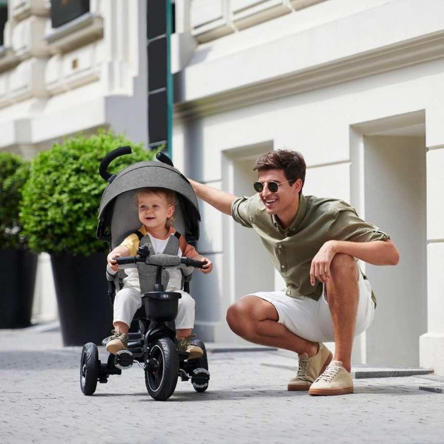 KINDERKRAFT - Tricikl za decu 5u1 SPINSTEP siva