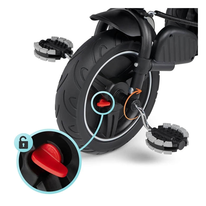 KINDERKRAFT - Tricikl za decu 5u1 SPINSTEP siva