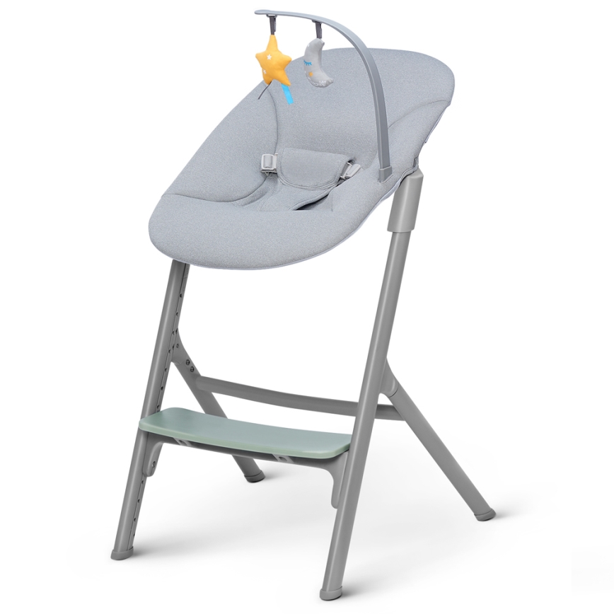 KINDERKRAFT SELECT - Dečija hranilica 3u1 LIVY Premium maslinasto zelena + ležaljka CALMEE