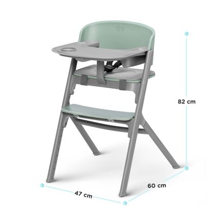 KINDERKRAFT SELECT - Dečija hranilica 3u1 LIVY Premium maslinasto zelena + ležaljka CALMEE