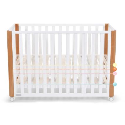 KINDERKRAFT SELECT - Dečji krevetac 4u1 KOYA Premium bukva/bor