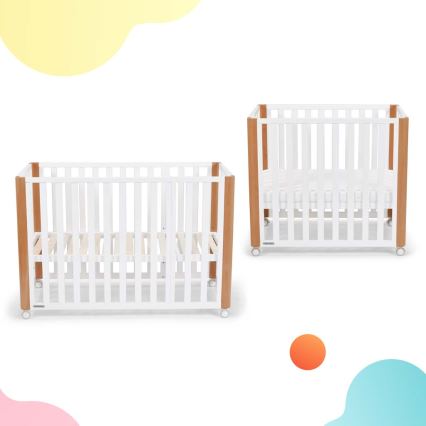 KINDERKRAFT SELECT - Dečji krevetac 4u1 KOYA Premium bukva/bor