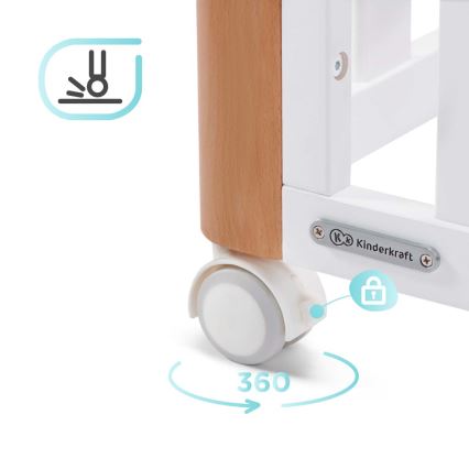 KINDERKRAFT SELECT - Dečji krevetac 4u1 KOYA Premium bukva/bor