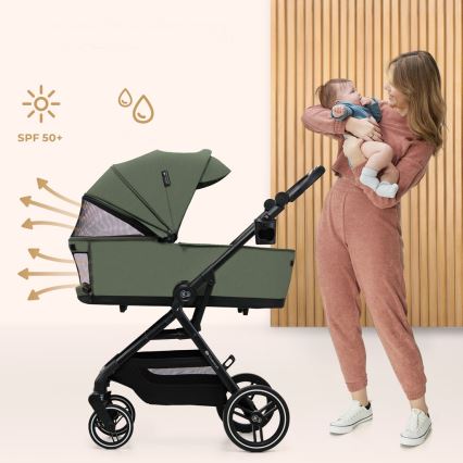 KINDERKRAFT SELECT - Kombinovana kolica 2u1 YOXI Mistična zelena