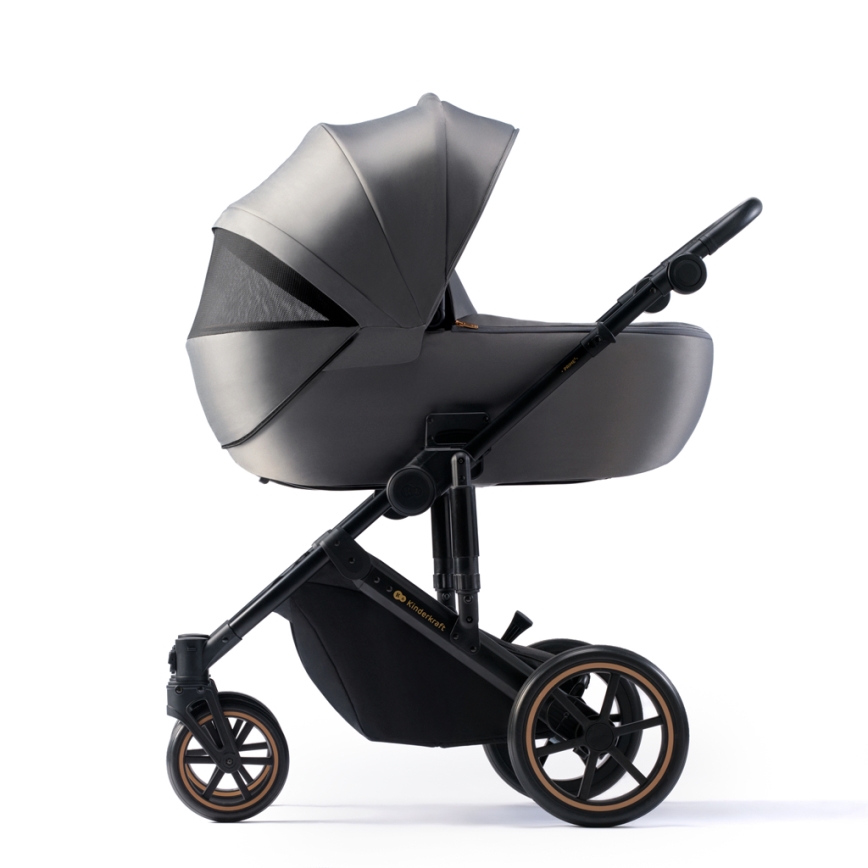 KINDERKRAFT SELECT - Kombinovana kolica 3u1 PRIME 2 Premium Shadow grey + autosedište