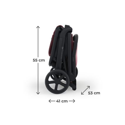 KINDERKRAFT SELECT - Sportska kolica NUBI 3 Dark Ruby