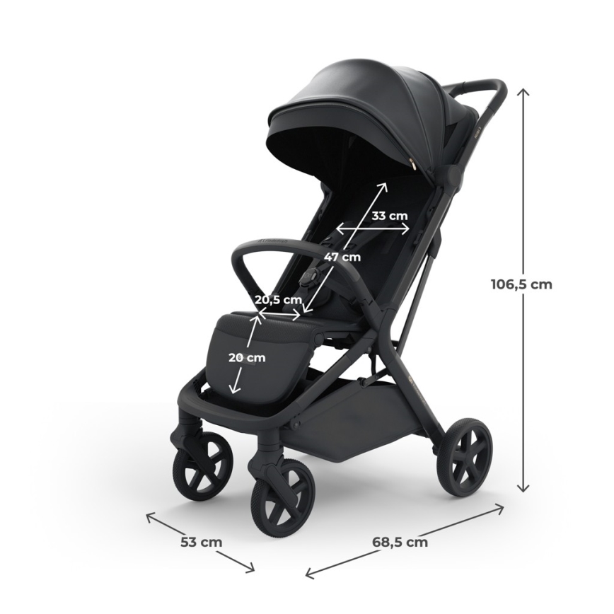 KINDERKRAFT SELECT - Sportska kolica NUBI 3 Midnight Black
