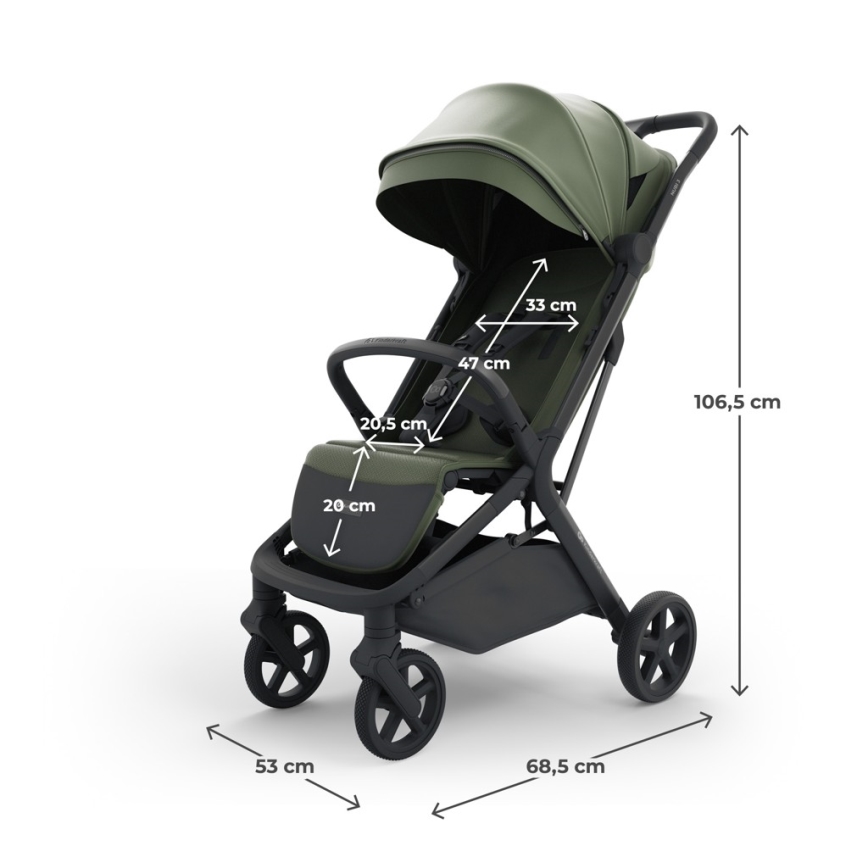 KINDERKRAFT SELECT - Sportska kolica NUBI 3 Mystic Green