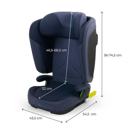 KINDERKRAFT - Sklopivo autosedište UNITY 2 i-Size 100-150 cm tamno plavo
