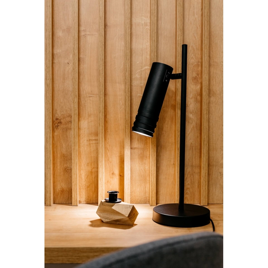 Stona lampa DRILL 1xGU10/4W/230V crna