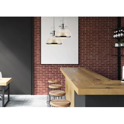 Luster na stalku THOR, 1x E27/11W/230V, sjajni hrom
