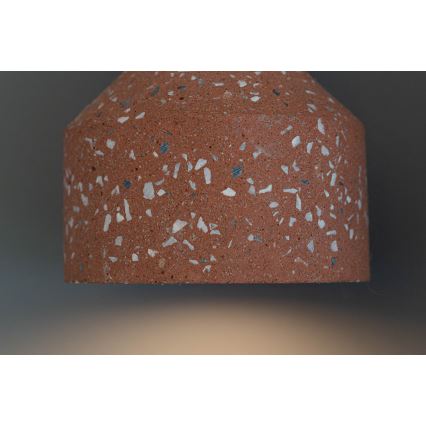 Luster na sajli RESIN 1xE27/11W/230V ružičasta/crna