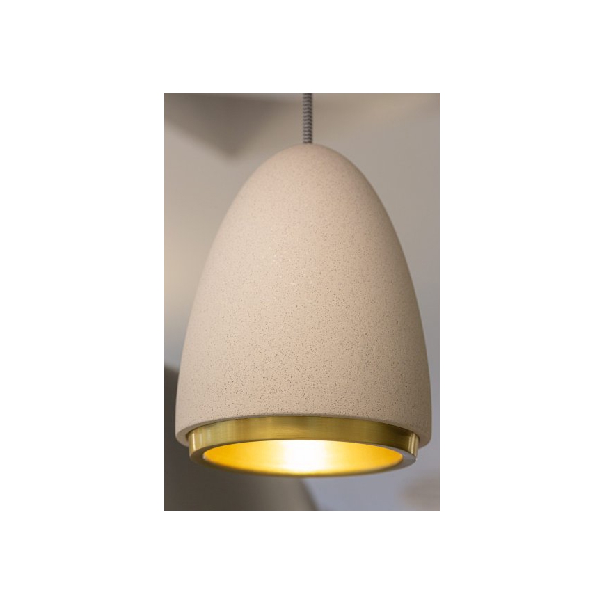 Luster na sajli CONCRETE 1xGU10/5W/230V siv/zlatan