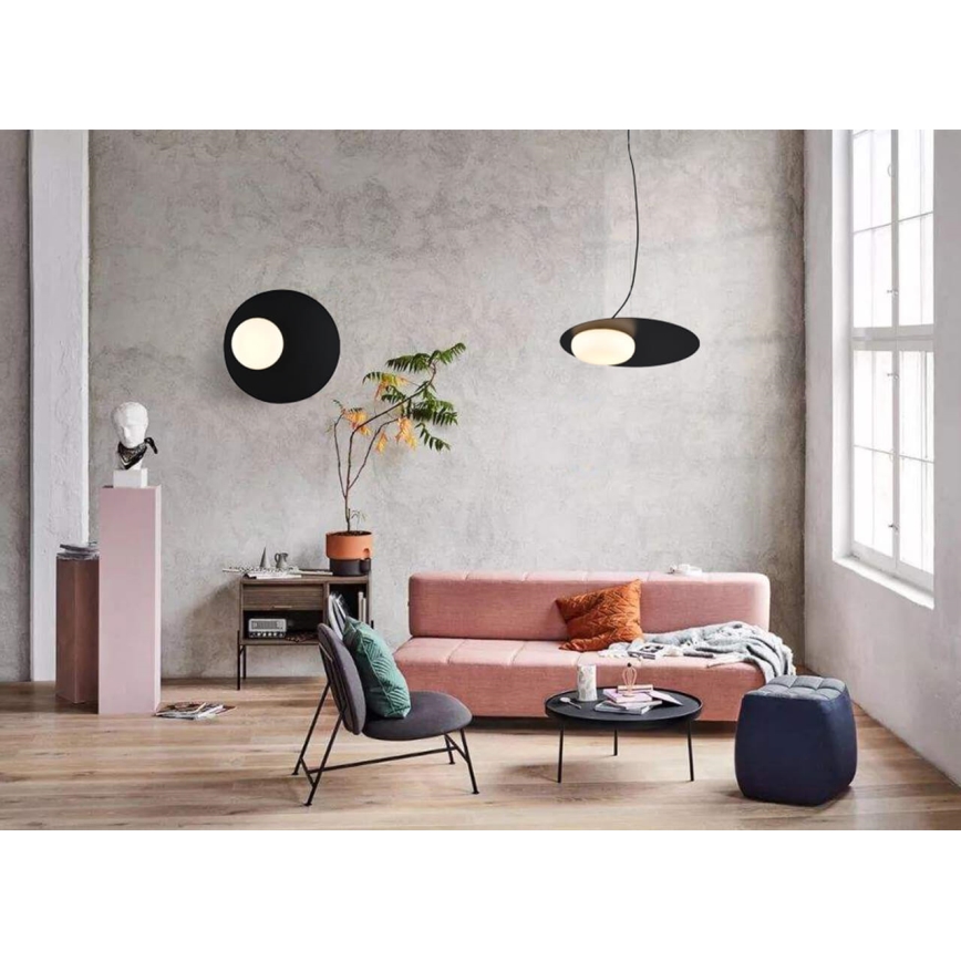 LED luster na sajli PETIT LED/12W/230V crna