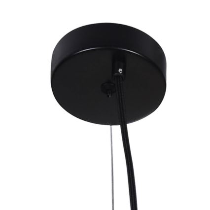 Luster na sajli ABEL 2xE27/11W/230V pr. 28 cm crno