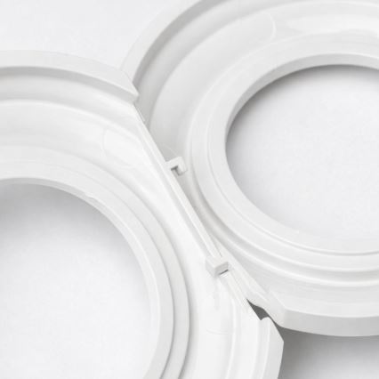 Kliklap - Dupla retro kućna utičnica sa ramom 230V snežno bela