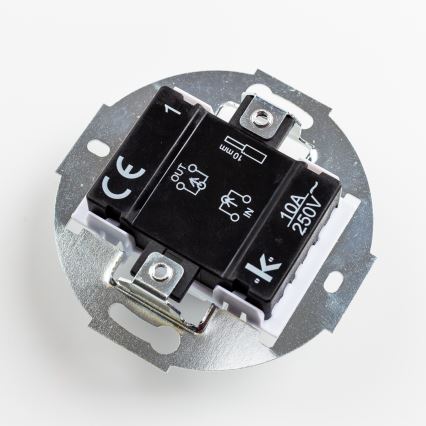 Kliklap - Dvostruki retro jednopolni prekidač sa okvirom br. 1 antracit