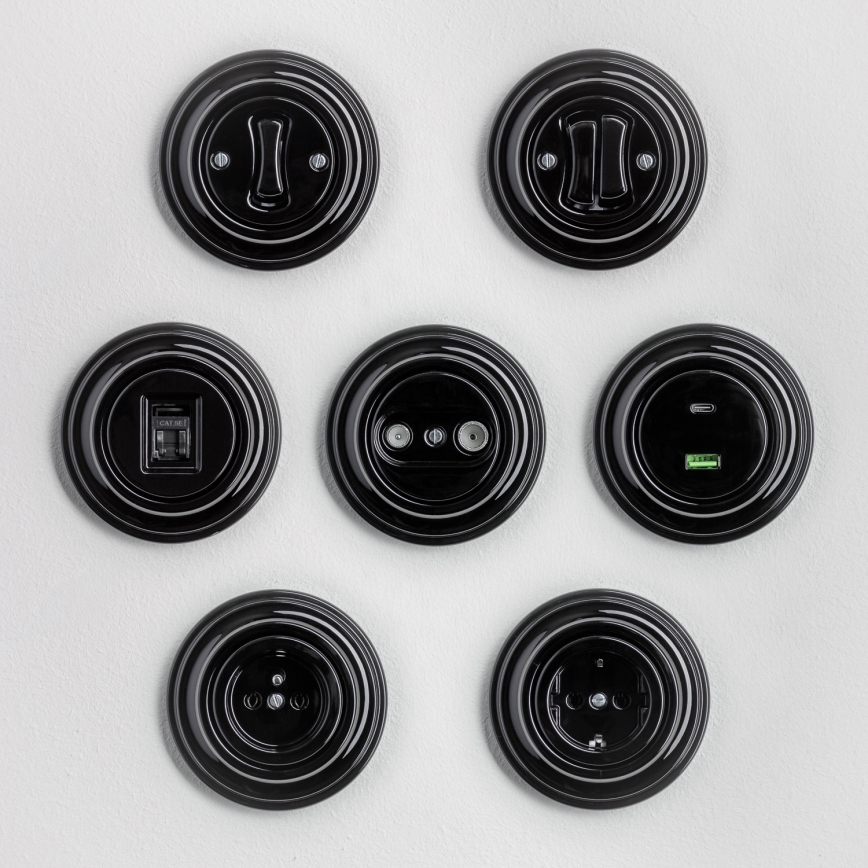 Kliklap - Jednostavan retro okvir, crne boje