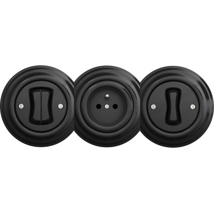 Kliklap - Retro centralni crni okvir