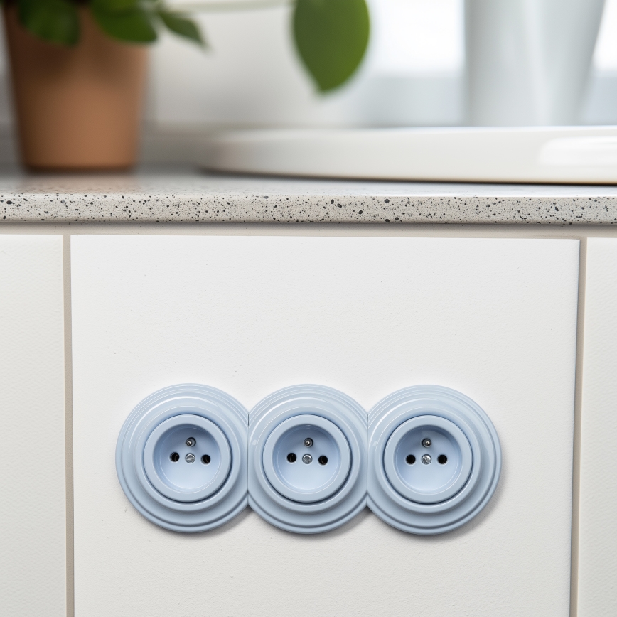 Kliklap - Retro centralni okvir, plave boje