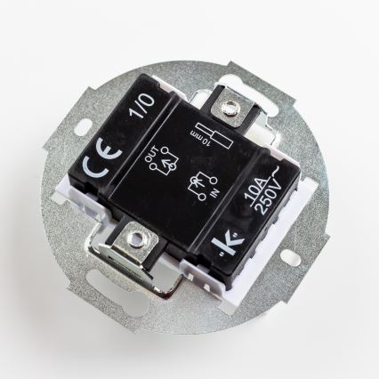 Kliklap - Retro dugme bez okvira, staroružičasto