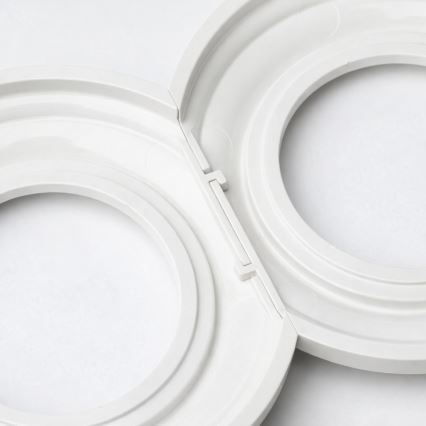 Kliklap - Retro jednopolni prekidač br. 1 i SCHUKO utičnica 230V sa ramom u snežno beloj boji