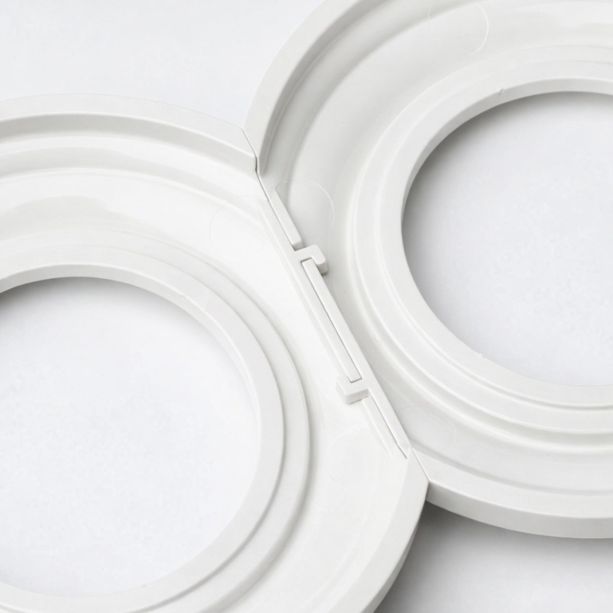 Kliklap - Retro krajnji keramički okvir, beo