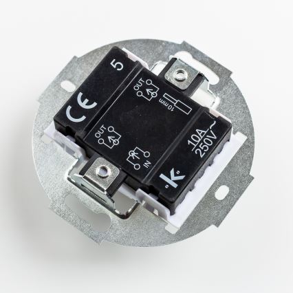 Kliklap - Retro krstasti prekidač bez okvira br. 7 snežno bela