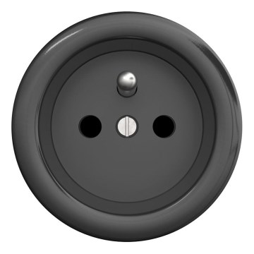 Kliklap - Retro kućna utičnica bez okvira 230V antracit