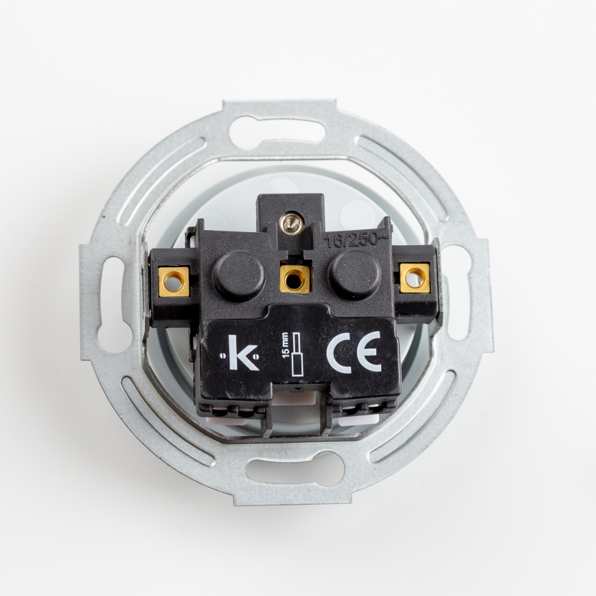 Kliklap - Retro kućna utičnica bez okvira 230V siva