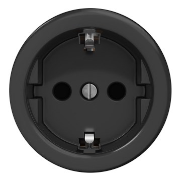 Kliklap - Retro kućna utičnica bez rama SCHUKO 230V/16A crna