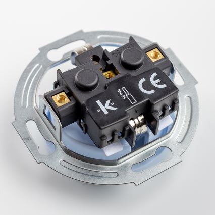 Kliklap - Retro kućna utičnica sa okvirom SCHUKO 230V/16A plava