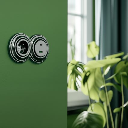 Kliklap - Retro okvir (krajnja zelena)