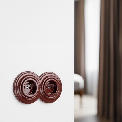 Kliklap - Retro okvir krajnji braon