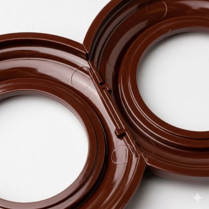 Kliklap - Retro okvir krajnji braon