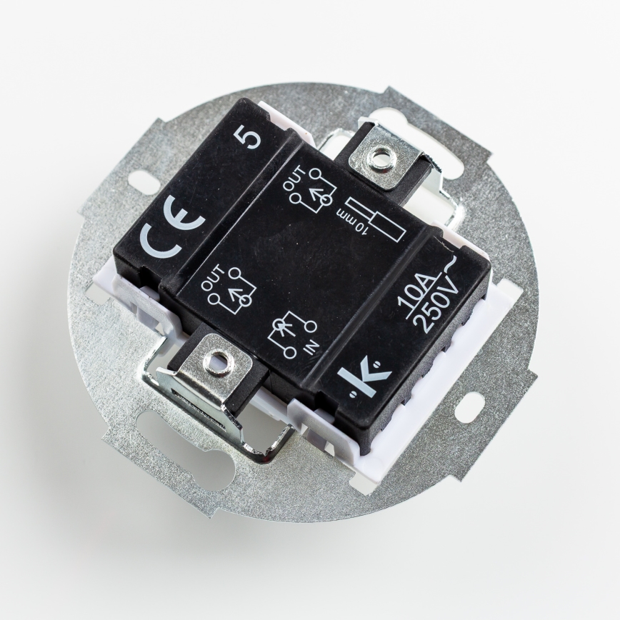 Kliklap - Retro serijski keramički beli prekidač sa ramom br. 5