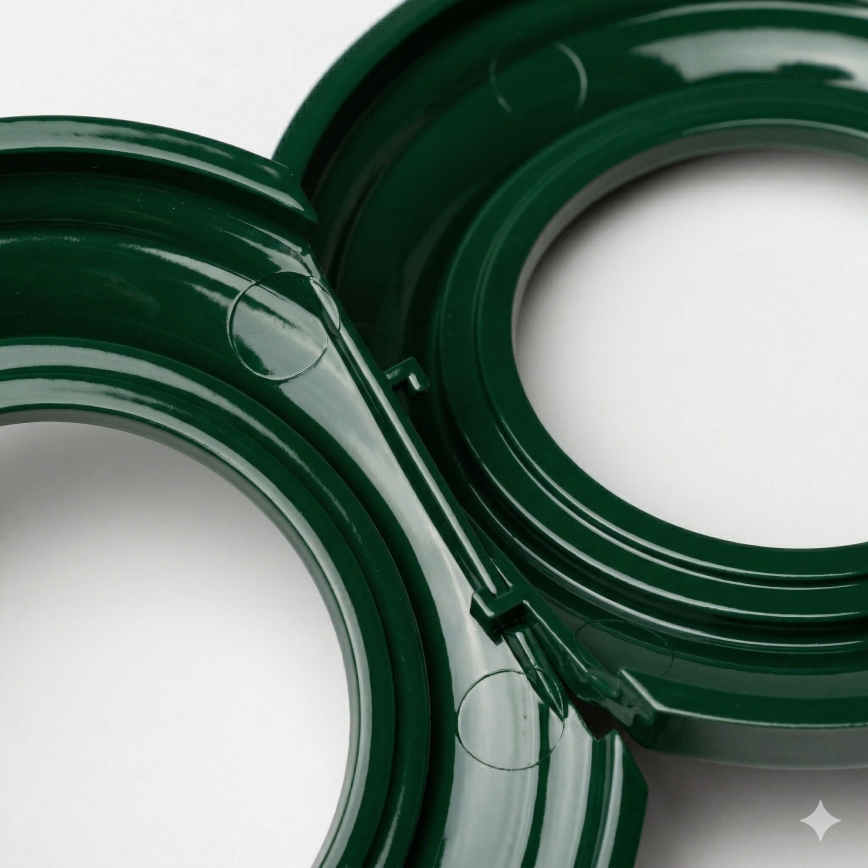 Kliklap - Retro središnji ram, zelene boje