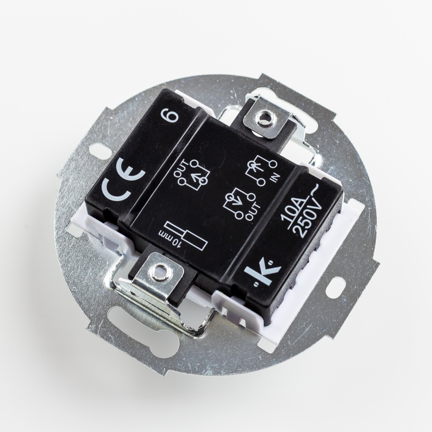 Kliklap - Retro stubišni prekidač sa ramom br. 6 antracit