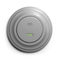 Kliklap - Retro USB utičnica A+C sa okvirom siva
