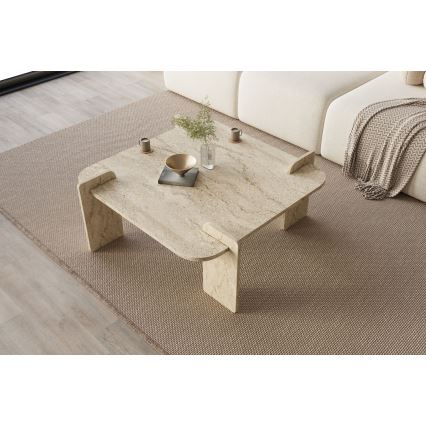 Klub sto PURO 90x90 cm bež